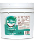 Nutiva Organic, Cold-Pressed, Unrefined, Virgin Coconut Oil from Fresh, non-GMO, Sustainably Farmed Coconuts, 15-ounce
