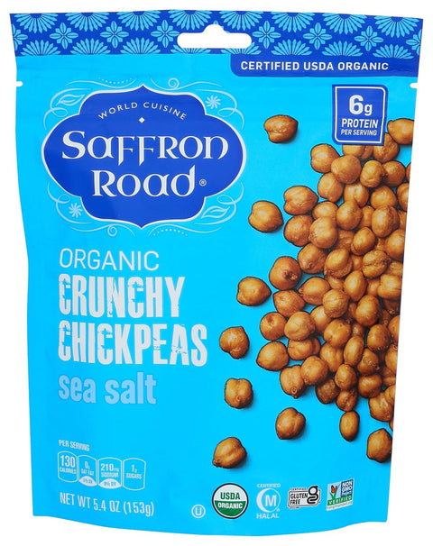 SAFFRON ROAD Organic Sea Salt Chickpeas 5.4 Ounce