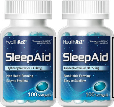 HealthA2Z Sleep Aid Diphenhydramine Softgels Supports Deeper Restful Sleeping