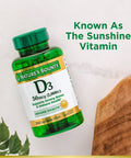 Nature's Bounty Vitamin D Immune Support Vitamin Supplement 2000 Iu 50 Mcg Softgels 350 Ct