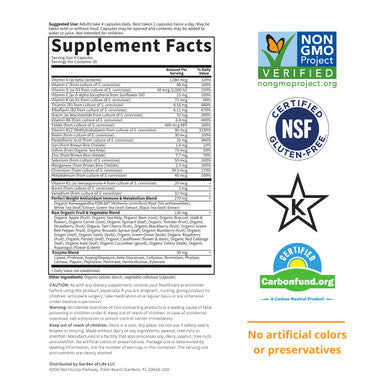 Garden of Life Vitamin Code Perfect Weight Multivitamin For Women And Men Healthy Active Metabolism Stress Management Weight Loss Support Vitamins Ashwagandha Green Tea And Enzymes 120 Capsules