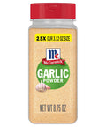 McCormick Garlic Powder, Non GMO, Made from Fresh, Whole Garlic Cloves, For Bringing Consistent Flavor to Favorite Foods While Cooking, 8.75 oz