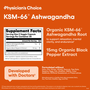 Ksm-66 Ashwagandha Root Powder Extract - Stress, Mood, & Athletic Support - 1,000 Mg Of Clinically Studied Ksm66 & Black Pepper For Maximum Absorption - 5% Withanolides - 60 Vegan Capsules