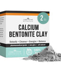 Lone Star Botanicals Calcium Bentonite Clay Healing Powder - Pure Pharmaceutical Better Than Food Grade - Face Body & Hair Detox Mask For Internal Use Natural Mud Masks Deep Pore Cleansing For Health & Beauty