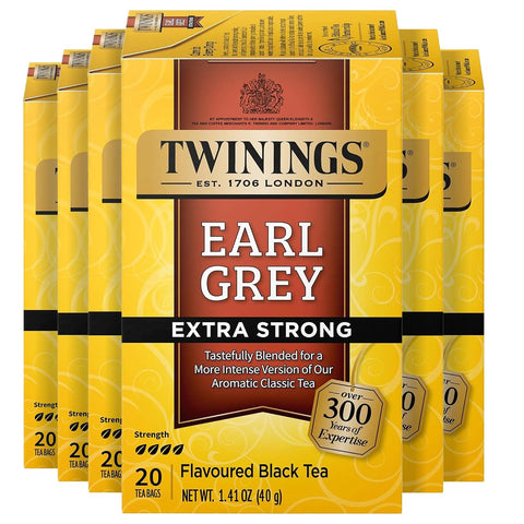 Twinings Lemon & Ginger, Caffeine-Free Herbal Tea Bags, 100 CT Box (1 Pack) | Spicy & Tangy, Ginger, Lemon Peel, Lemongrass, Blackberry Leaves, Soothe Digestion, 100 Foil Lined Individually Wrapped Bags