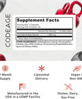 Codeage Liposomal Beta-Alanine Supplement - CarnoSyn Beta-Alanine - 2-Month Supply - Liposomal Delivery - Pre Workout Post Workout and Sport Supplementation - Non-GMO B-Alanine - 180 Capsules