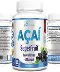 YUMMYVITE Acai Berry Capsules - 4:1 Acai Berry Extract - Equivalent To 2400Mg Per Capsule, Super Antioxidant, Acai Berry Cleanse, 60 Capsules