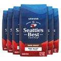 SeattleÃƒÂ¢Ã¢â€šÂ¬Ã¢â€žÂ¢s Best Coffee, Dark Roast Ground Coffee, Henry's Blend, 100% Arabica, 6 Bags (12 oz Each)