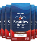 SeattleÃƒÂ¢Ã¢â€šÂ¬Ã¢â€žÂ¢s Best Coffee, Medium Roast Ground Coffee, Portside, 100% Arabica, 6 Bags (12 oz Each)