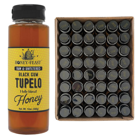 HONEY FEAST New Zealand Manuka Infused Honey with Propolis 12oz - Raw Manuka Honey, Patent Pending Formula, MGO182 Rating, Manuka Honey New Zealand