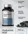 Hyaluronic Acid Supplement | 200 mg | 150 Capsules | Non-GMO and Gluten Free Supplement | by Horbaach