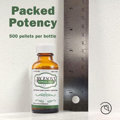 Jackson's #12 Silica 6X - The First Certified Vegan, Lactose-free Schuessler Tissue Cell Salt - Made in the USA (500 pellets)