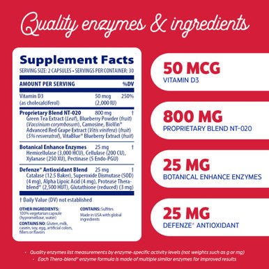Enzymedica, Stem Xcell, Enzyme And Antioxidant Support For Brain And Cellular Health, 60 Capsules