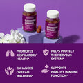 Sambucus Elderberry Gummies For Adults - Immune Support Supplement With Vitamin C And Zinc - Enhanced Formula For Daily Defense - 60 Count, 1 Month Supply, Berry Flavor - Convenient Wellness