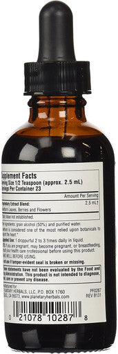 Planetary Herbals Full Spectrum Hawthorn Liquid Extract Supplement, 2 Fluid Ounce