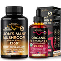 NUTRAHARMONY Vitamin B Complex Drops & Lions Mane Mushroom Capsules