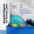 Codeage Biotin Supplement with Vitamin C Vitamin E Vitamin B6 Niacin Folate Organic Food Blend Phytoceramides Astaxanthin Selenium - Beauty Tonic - Hair Skin and Nail Support - Vegan 90 Ct