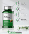 HorbÃƒÆ’Ã‚Â¤ach Brown Seaweed Extract Capsules 2000mg 200 Pills Fucoxanthin Supplement Non GMO Gluten Free by Horbaach