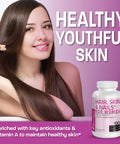 Bronson Hair, Skin & Nails With Biotin Extra Strength Vitamin Supplement For Women, 100 Capsules
