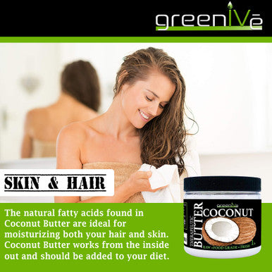 Greenive - 100% Pure Virgin Raw Coconut Oil - Organic - Pure - Virgin - (16 Ounce)
