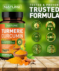 Built Nature Turmeric Curcumin 1965Mg With Ginger & Bioperine Black Pepper Extract - High Absorption 95% Curcuminoids For Joint & Antioxidant Support - Non-Gmo, Gluten-Free, Vegan - 120 Herbal Supplement Capsules
