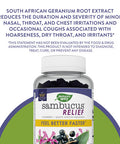 Nature'S Way Sambucus Relief Gummies With Elderberry, Vitamin C, Zinc And South African Geranium, Immune Support*, 60 Gummies