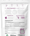 Micro Ingredients Multi Collagen Protein Powder 16oz & Hair Vitamins Complex Capsules Bundle 2 Pack | Grass-Fed Collagen Peptides | 14-in-1 Advanced Hair Growth Support