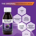 Sambucol Black Elderberry Syrup - Sambucus Elderberry Syrup, Black Elderberry Liquid, Immune Support, Elderberry Syrup For Kids And Adults, High Antioxidants, Gluten - Original Formula, 4 Fl Oz