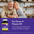 InnovixLabs Full Spectrum Vitamin K2 with MK7 and MK4 AllTrans Bioactive K2 600 mcg K2 per Pill Soy Gluten NonGMO 90 Capsules Supports Healthy Bones Arteries Vitamin K2 MK7 MK4