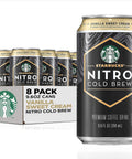 Starbucks - RTD Coffee Nitro Cold Brew, Black Unsweetened, 9.6 fl oz Cans (8 Pack), Iced Coffee, Cold Brew Coffee, Coffee Drink