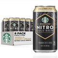 Starbucks - RTD Coffee Nitro Cold Brew, Black Unsweetened, 9.6 fl oz Cans (8 Pack), Iced Coffee, Cold Brew Coffee, Coffee Drink