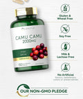 Carlyle Camu Camu Capsules 2000mg | 150 Count | with Vitamin C | Non-GMO Gluten