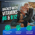 JOYLI Nutrition Magnesium Glycinate Gummies with Vitamins B6, B12 & D3 - 60 Gummies