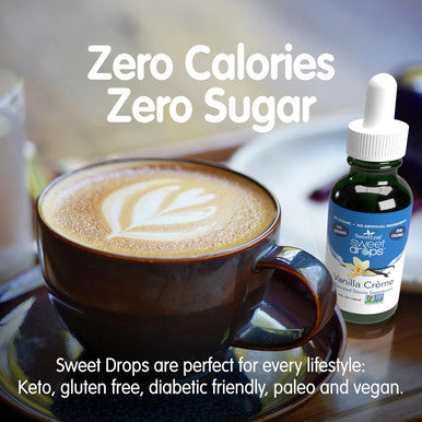 Sweetleaf Drops Liquid Stevia Sweetener Vanilla Creme 4 Oz