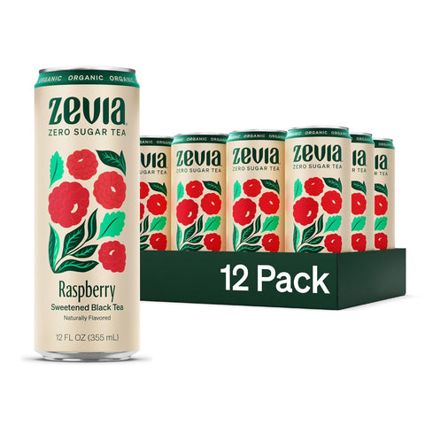 Zevia Zero Sugar Tea, Green Tea, 12 oz Cans (12-Pack) ÃƒÆ’Ã†â€™Ãƒâ€šÃ‚Â¢ÃƒÆ’Ã‚Â¢ÃƒÂ¢Ã¢â€šÂ¬Ã…Â¡Ãƒâ€šÃ‚Â¬ÃƒÆ’Ã‚Â¢ÃƒÂ¢Ã¢â‚¬Å¡Ã‚Â¬Ãƒâ€¦Ã¢â‚¬Å“ Naturally Sweetened, Zero Calorie Sugar Free - Non-GMO Project Verified, Gluten-Free, Vegan