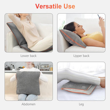 Comfier Rechargeable Back Massage Pad For Back Deep Tissue, Foldable Back Massage Chair Pad With Adjustable Intensity Shiatsu Back Massager With Heat, Gifts For Mom Dad Women Men