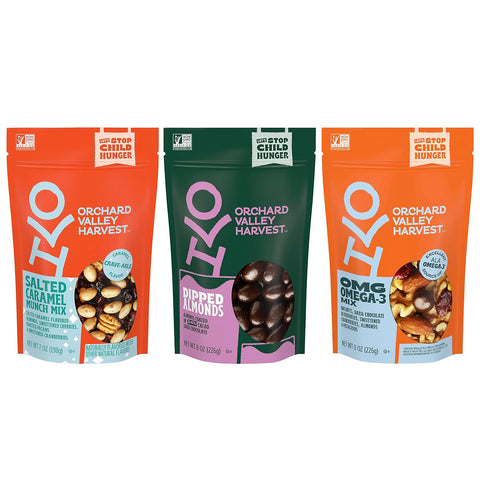 Orchard Valley Harvest Honey Roasted Mixed Nuts, 1 Ounce Bags (Pack of 15), Almonds, Peanuts, Pecans, and Cashews, Gluten Free, Non-GMO, No Artificial Ingredients