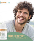 HAVN LIFE Lion's Mane | Pure Lion's Mane Mushroom Extract | Support Immune system, Mental Clarity, Memory and Cognitive Health | Antioxidant supplement | Non-GMO - 60 Vegan Capsules