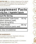 Solgar Full Potency Milk Thistle Vegetable Capsules 100 Count