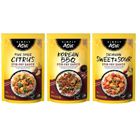 Simply Asia Sichuan Sweet & Sour Stir-Fry Sauce, 4.22 oz (Pack of 6)