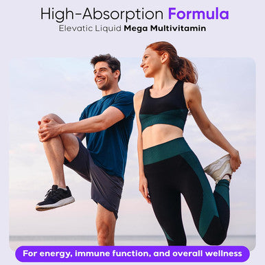 Mega Liquid Multivitamin 32 Fl.Oz (960Ml) Easy To Consume Daily Use Multivitamin Liquid Nutrition & Immune Support Packed With Vital Nutrients For All