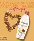 Jergens Deep Restoring Argan Oil Moisturizer, Soothing Body and Hand Lotion, 16.8 Ounce, with Reviving Argan Oil and Vitamin E, Oil-Infused, Dermatologist Tested