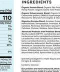 Global Healing Vegan Protein Powder, Organic Protein Powder, Plant Based Protein Powder for Women & Men, 20g of Plant Protein, Meal Replacement for Weight Loss, Unflavored Protein Powder (20 Servings)