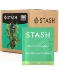 Stash Tea Ginger Peach Green Tea & Matcha Blend, Box of 100 Tea Bags (Packaging May Vary) | Zesty, fruity blend with peach, ginger and matcha notes, Non-GMO Project Verified and foil-sealed freshness