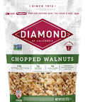 Diamond of California Chopped Walnuts, Raw Walnuts for Baking, Snacking and Salads, 8 oz.
