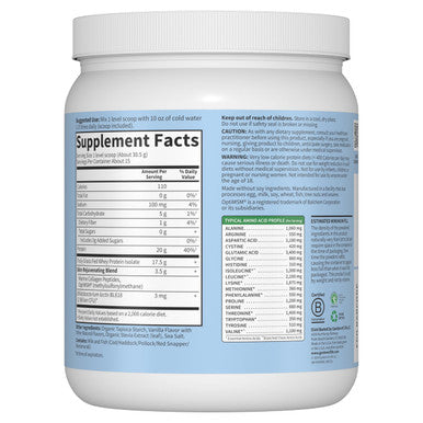 Garden of Life Sport Whey Protein Powder Vanilla Flavor 20G Plus Marine Collagen Peptides & Msm For Women And Men Optimum Amino Energy Younger Healthier Looking Skin - Grass Fed About 15 Servings