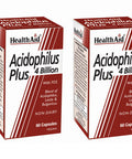HealthAid Acidophilus Plus 4 Billion Pack of 2 x 60 Capsules (120 Capsules)