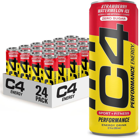 C4 Performance Energy Drink Cosmic Rainbow, Zero Sugar Carbonated Preworkout Energy, 200mg Caffeine with Beta Alanine, 16 Fl Oz (12 Pack), Packaging May Vary