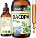 Bio Krauter Bacopa Monnieri Supplement Liquid - Brain Support Brahmi Bacopa Extract Liquid - Bacopa Tincture - Alcohol & Sugar Free Liquid Bacopa Herb Drops 4 Fl.Oz.