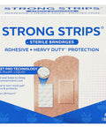 Rite Aid Strong Strips Bandages With Absorbent Non Stick Pad 1" X 3 1/4" - 60 Count | Wound Care And First Aid